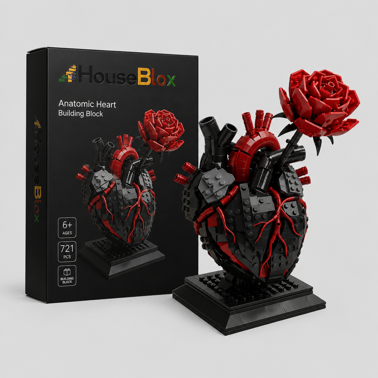 HouseBlox Signature – Anatomical Heart – 421 Pieces