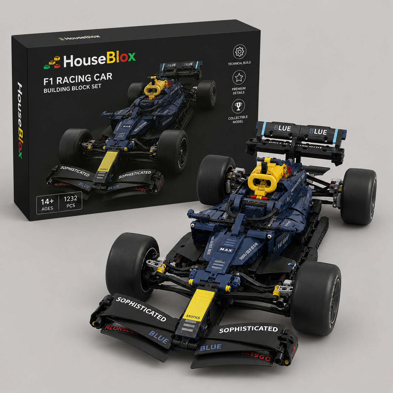 HouseBlox Signature – F1 Race Car – 1000 Pieces