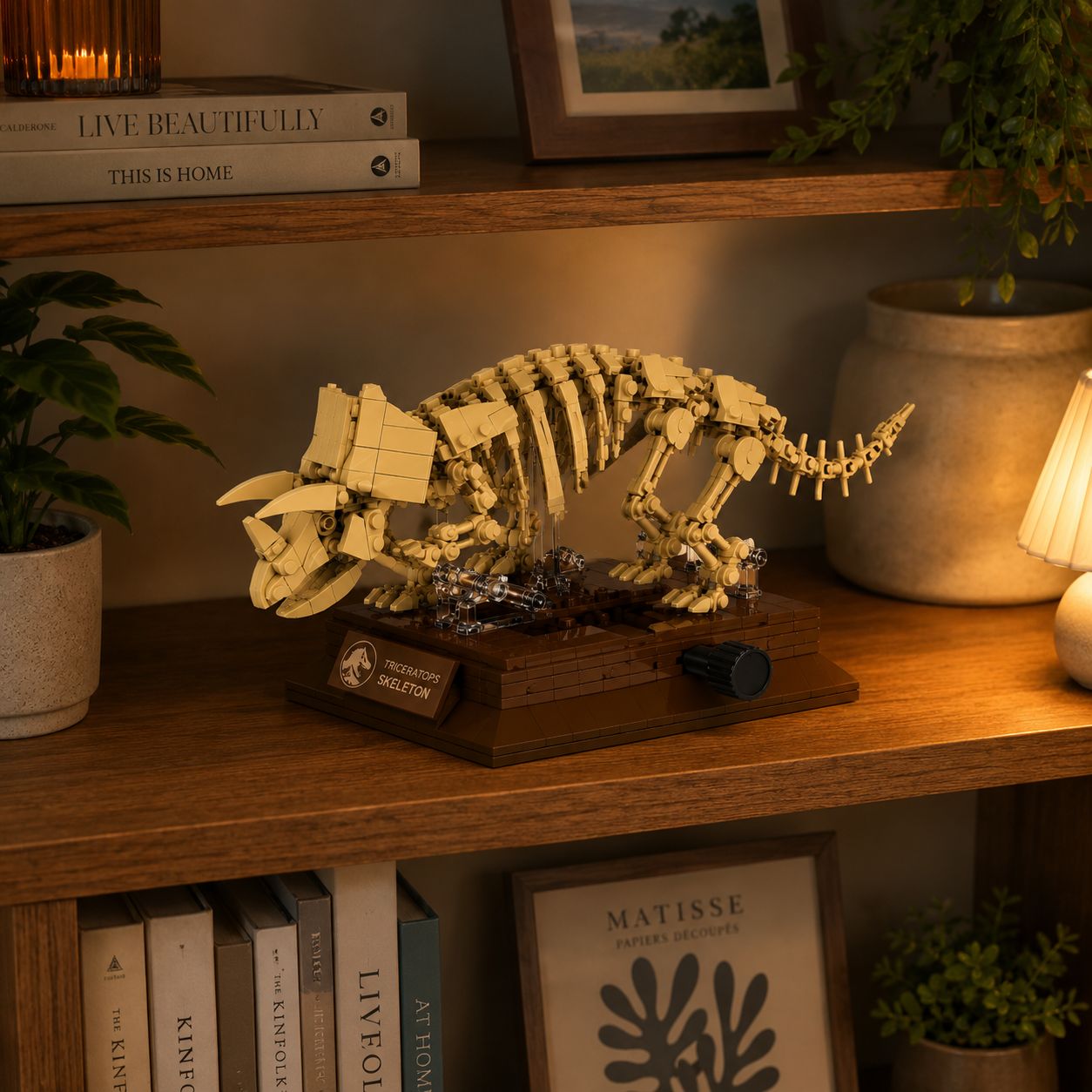 HouseBlox Signature – Triceratops Fossil Skeleton