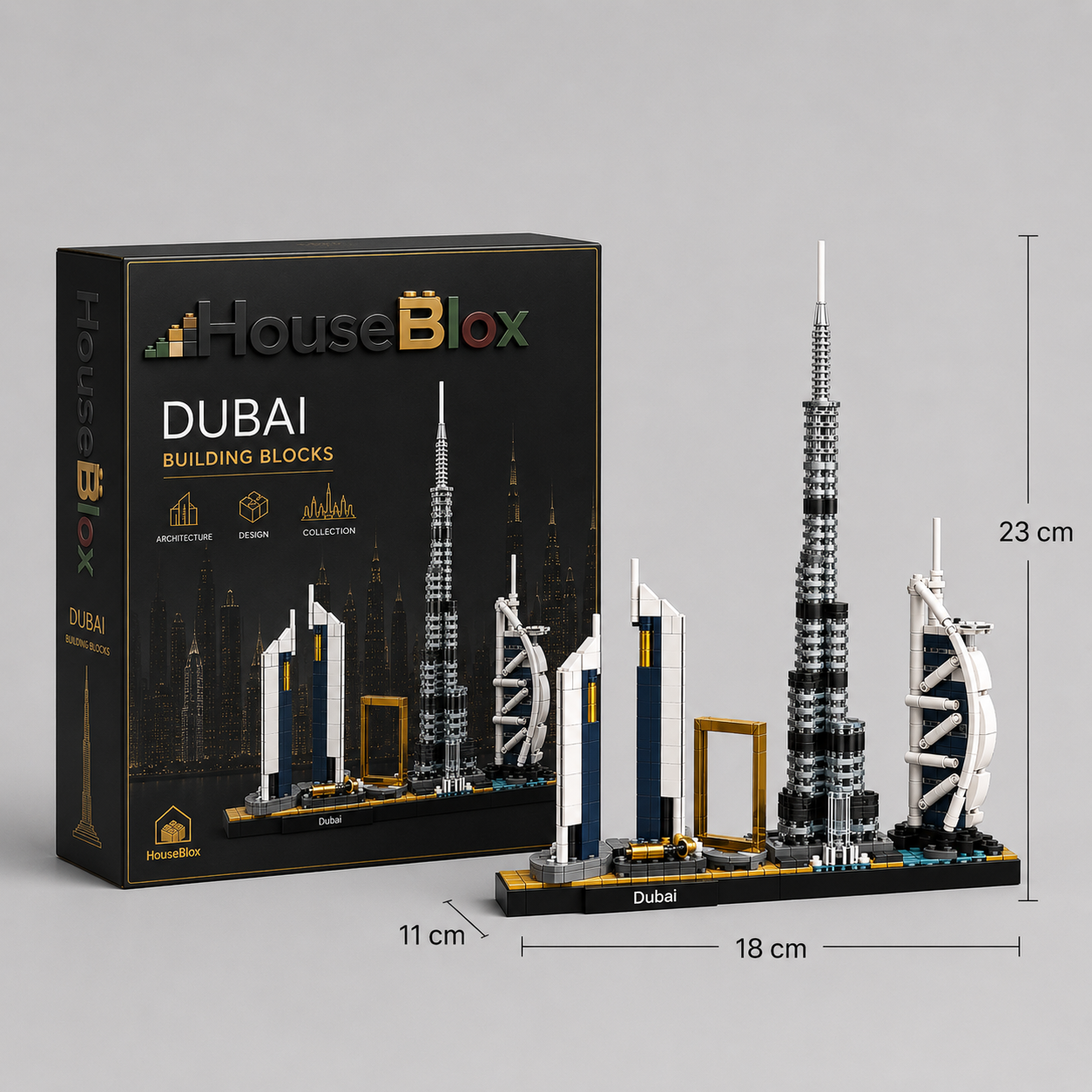 HouseBlox Signature – Dubai Skyline - 600+ Pieces