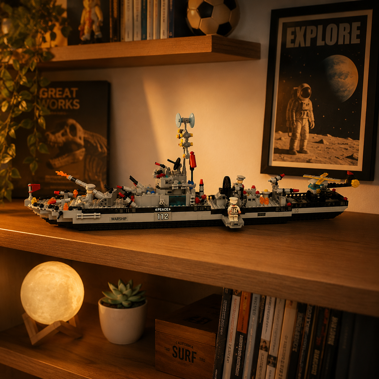 HouseBlox Signature – Warship – 1560 Pieces