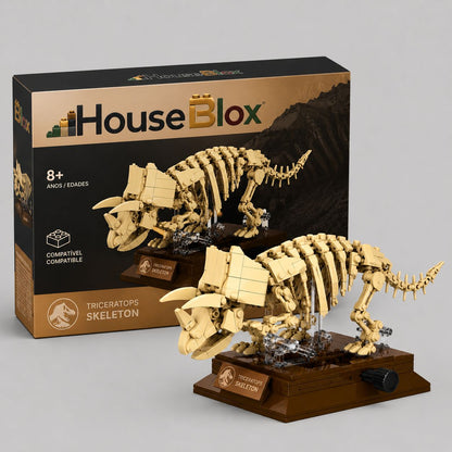 HouseBlox Signature – Triceratops Fossil Skeleton