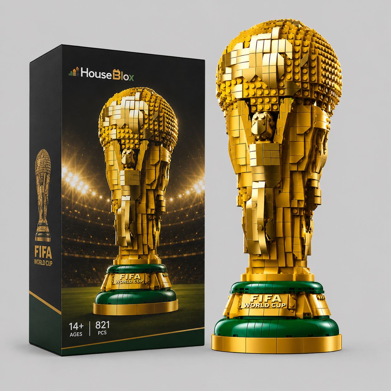 HouseBlox Signature – FIFA World Cup Trophy – 821 Pieces